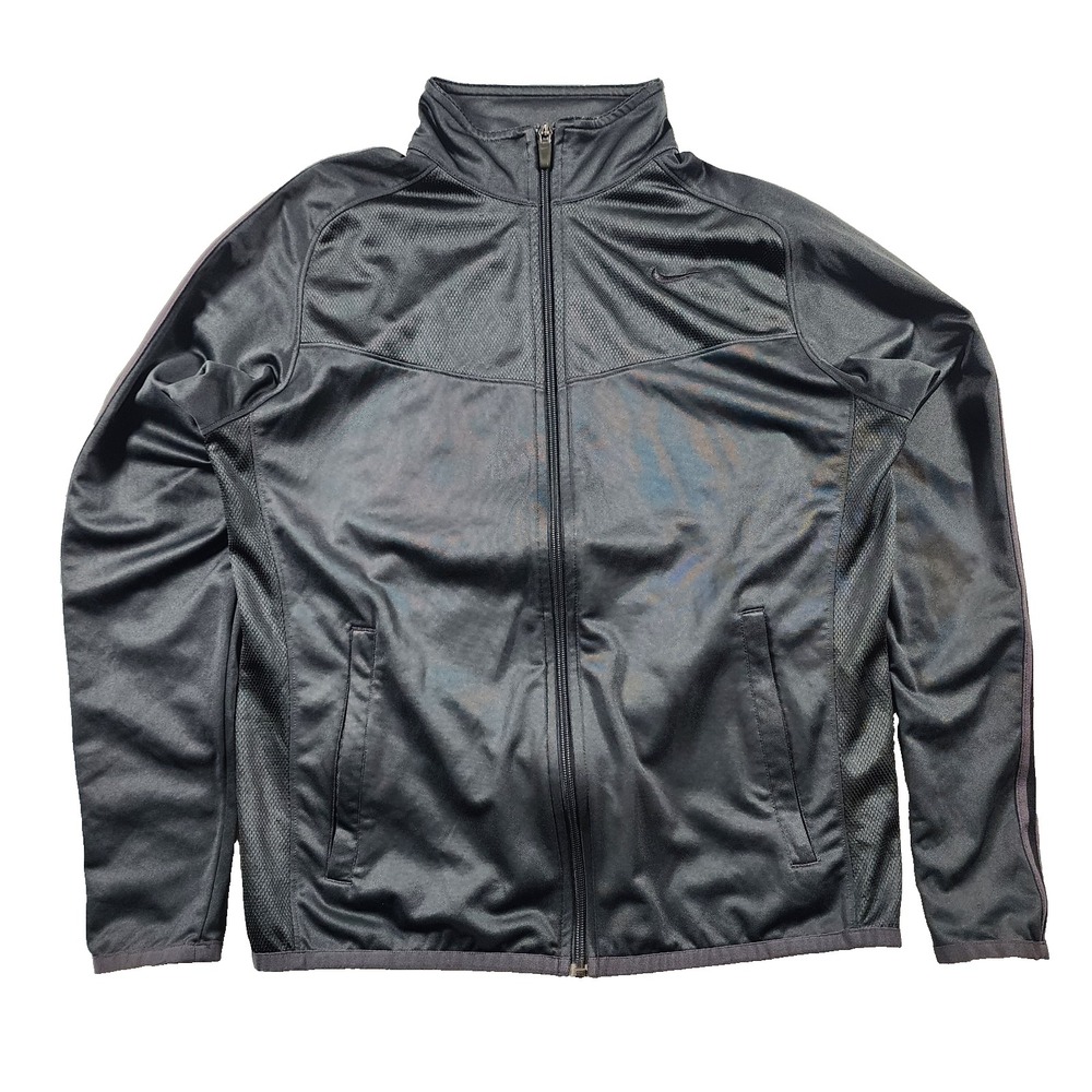 Nike Jacket Mens Medium Epic Knit Training Dri Fit Zip Active Y2K Track Athletic